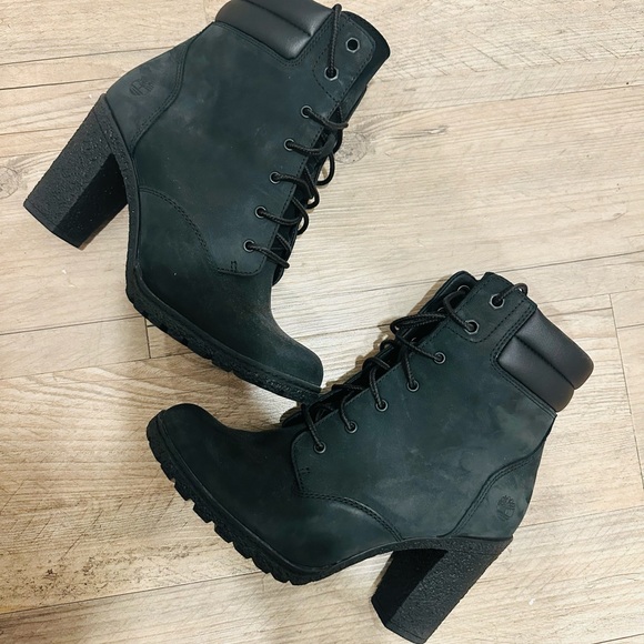 Timberland Lace Up Heeled Boots (Women’s) Size 7.5 - Picture 3 of 5